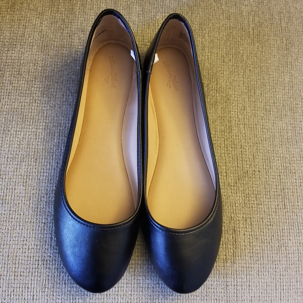 Black flats size 9